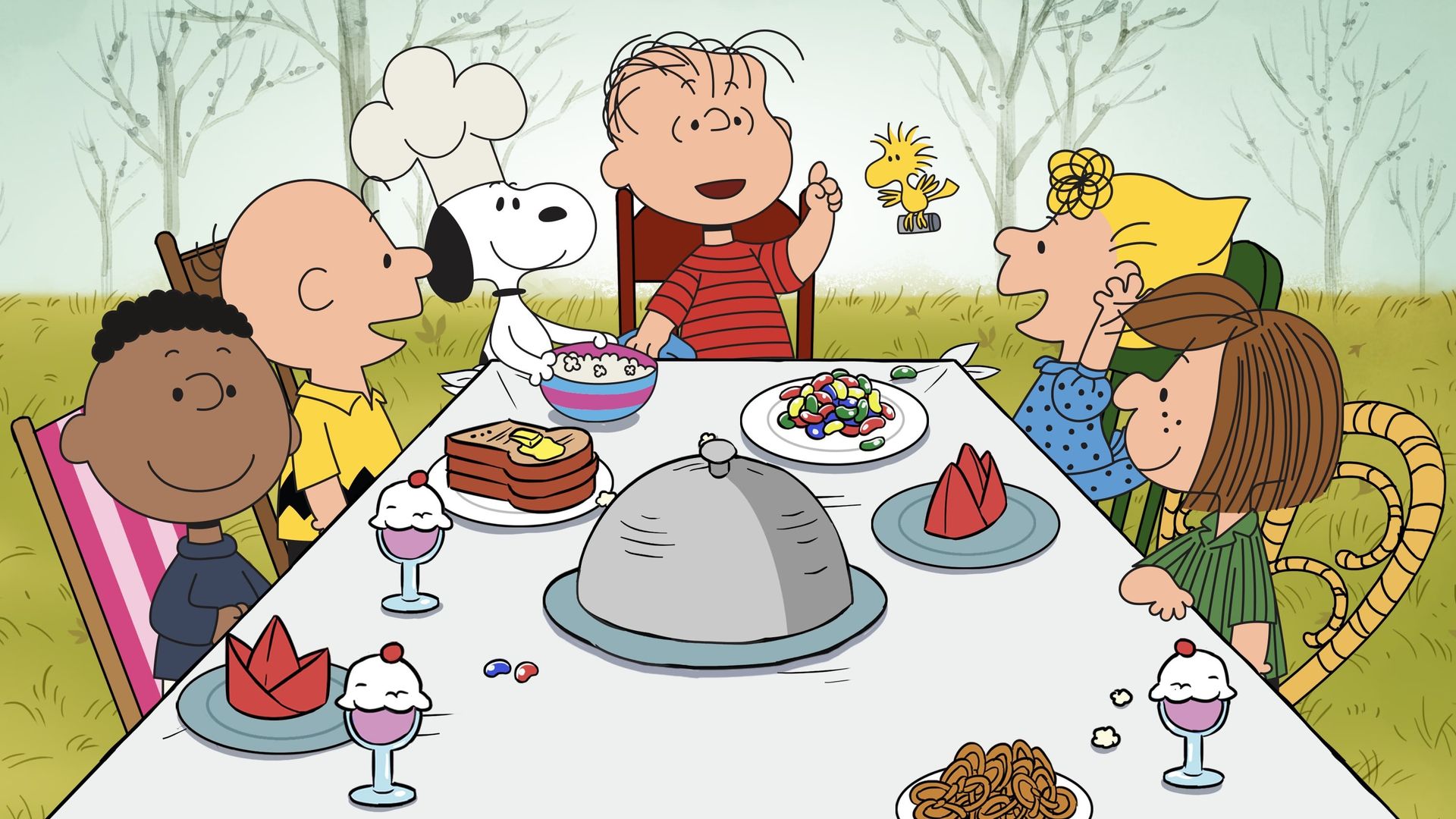 A Charlie Brown Thanksgiving Backdrop