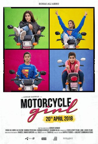  Motorcycle Girl Poster