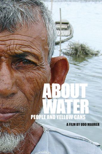  About Water: People and Yellow Cans Poster