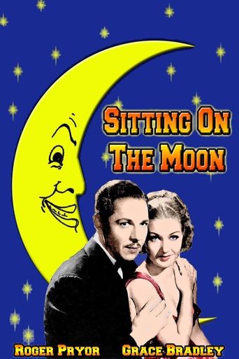 Sitting on the Moon Poster