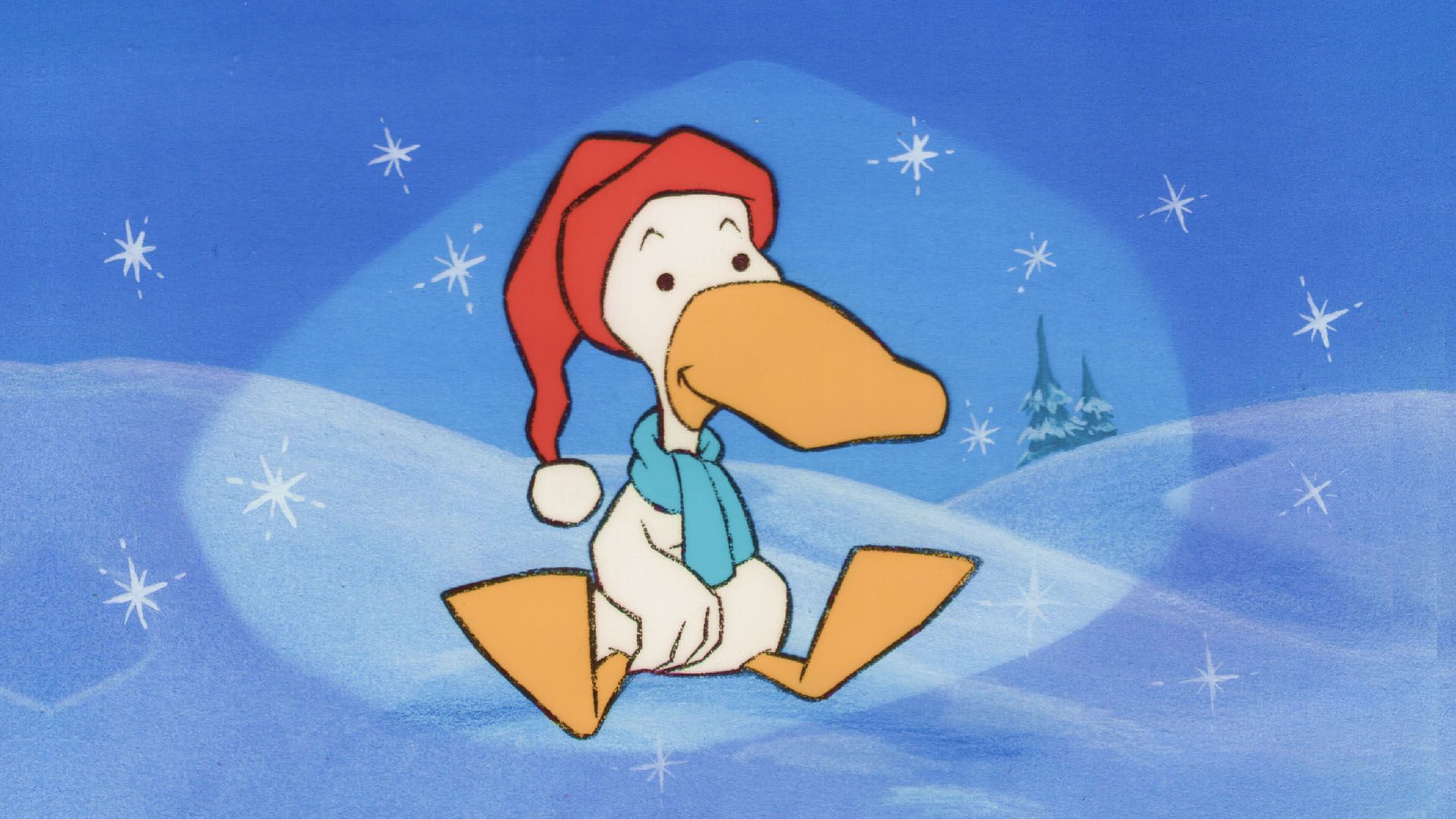 The Ugly Duckling's Christmas Wish Backdrop