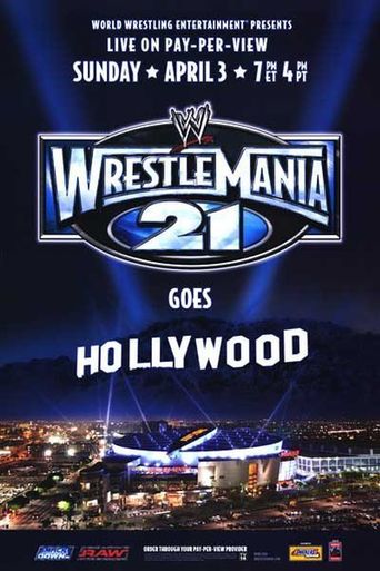  WWE WrestleMania 21 Poster