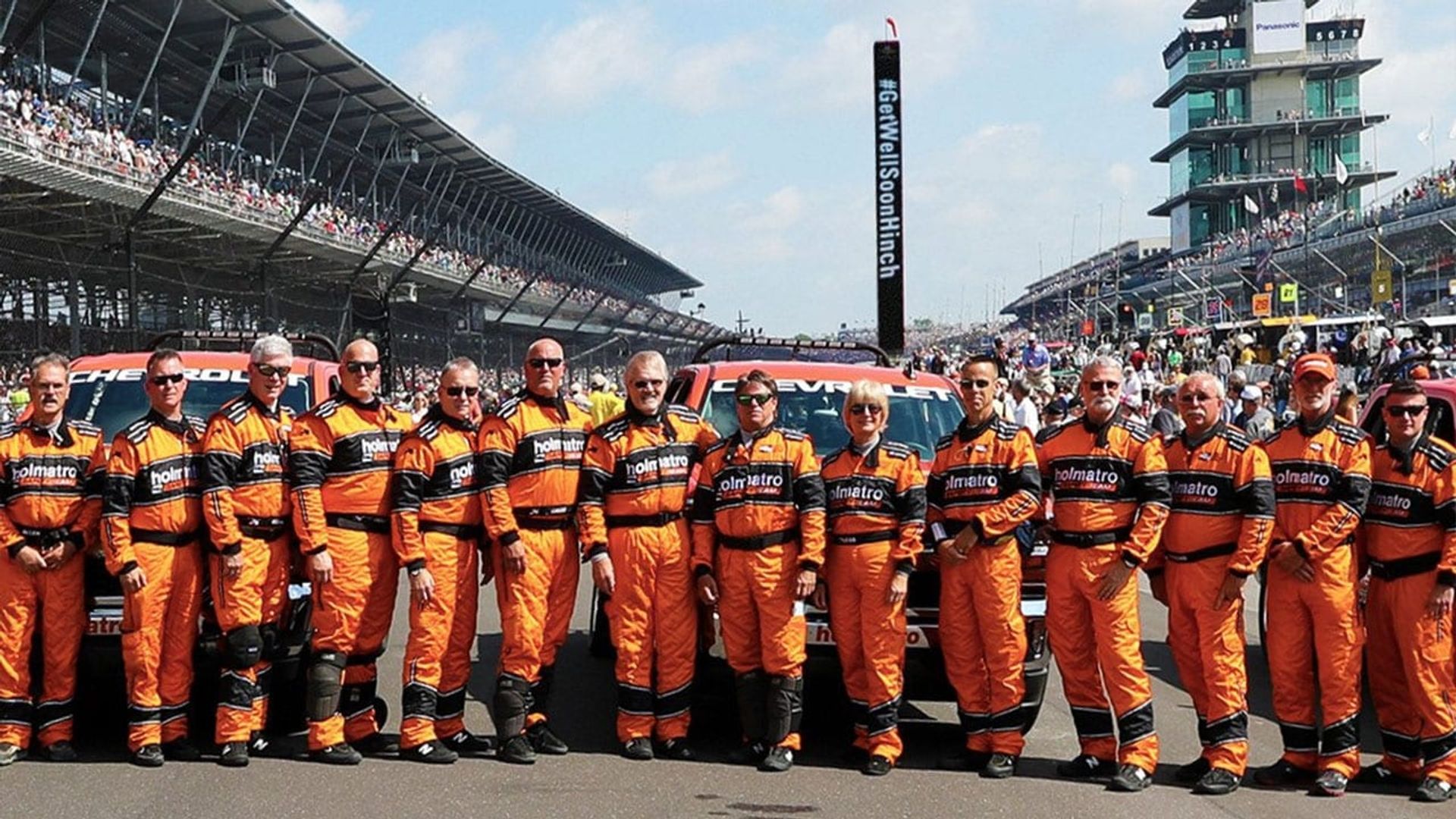 Yellow Yellow Yellow: The Indycar Safety Team Backdrop