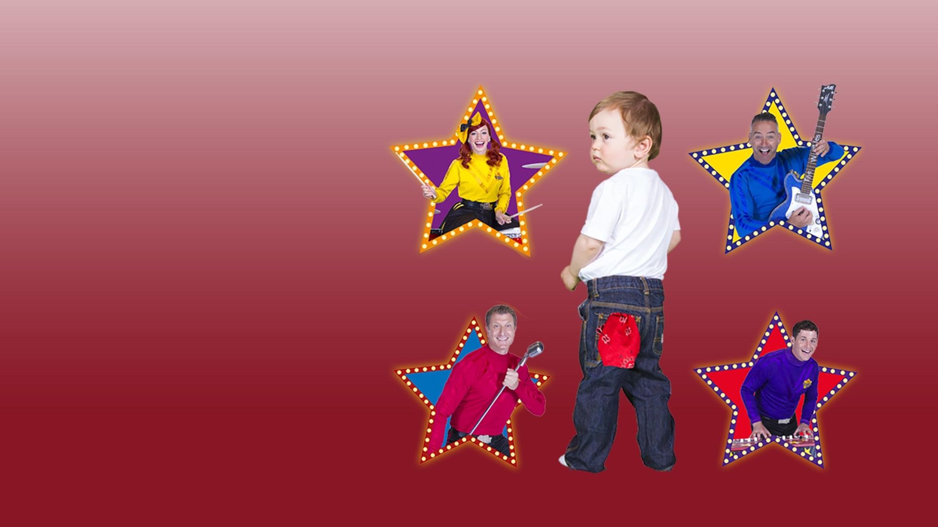 The Wiggles - Rock and Roll Preschool Backdrop