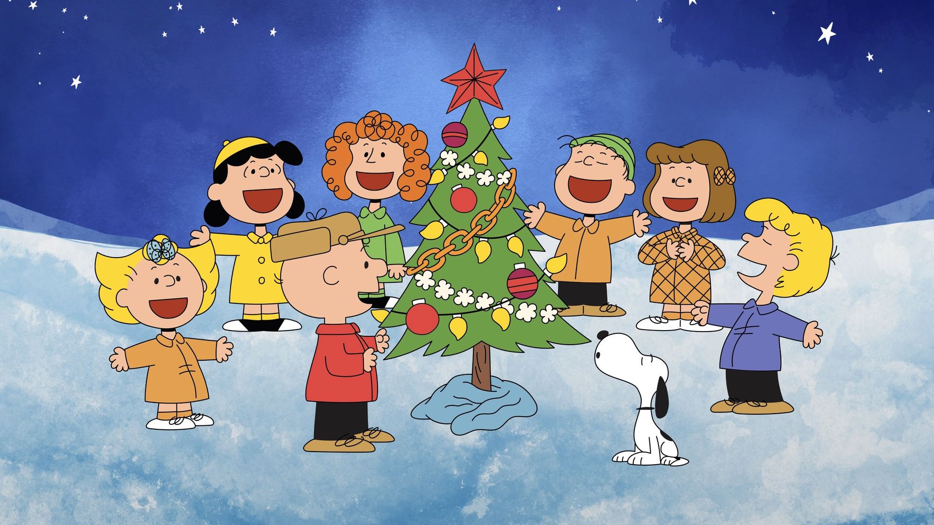 A Charlie Brown Christmas Backdrop