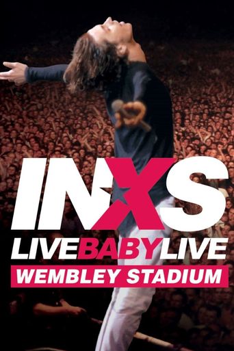  INXS - Live Baby Live - Wembley Stadium Poster
