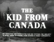  The Kid from Canada Poster