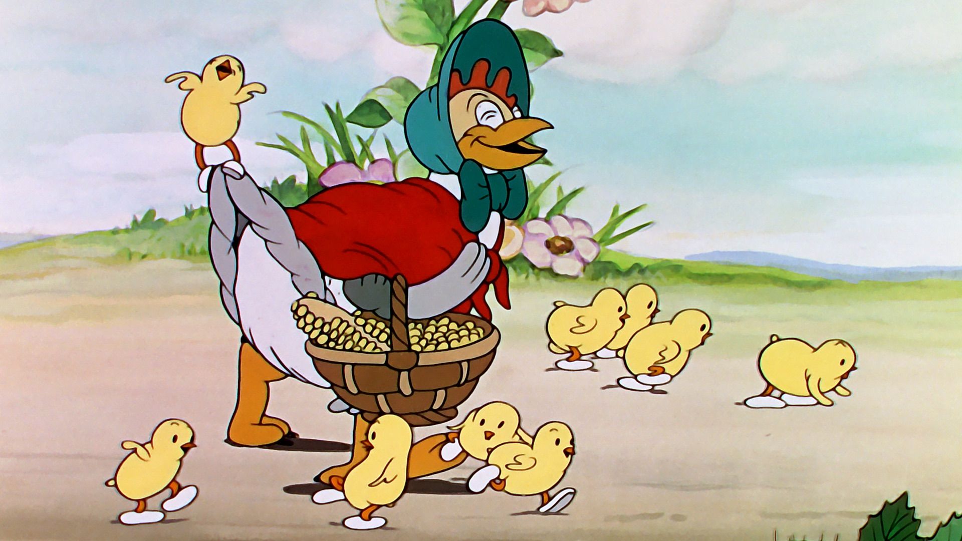 Donald Duck: The Wise Little Hen Backdrop