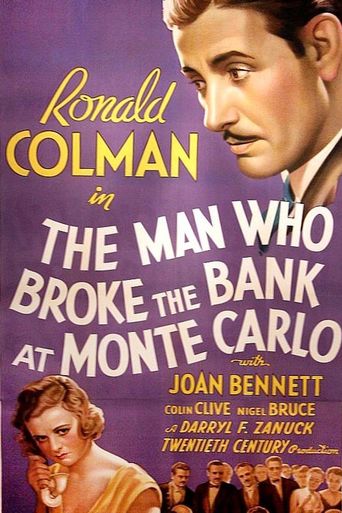  The Man Who Broke the Bank at Monte Carlo Poster