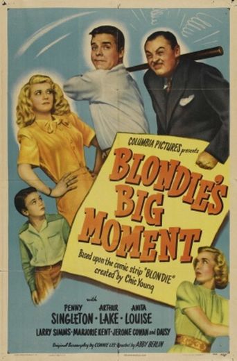  Blondie's Big Moment Poster