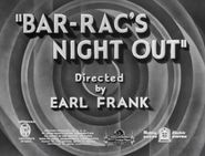  Bar-Rac's Night Out Poster