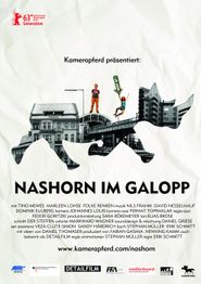  Nashorn im Galopp Poster