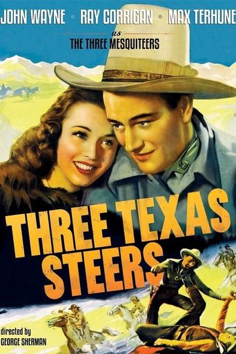  Three Texas Steers Poster