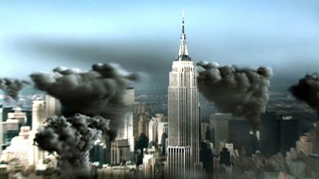 Disaster Zone: Volcano in New York Backdrop