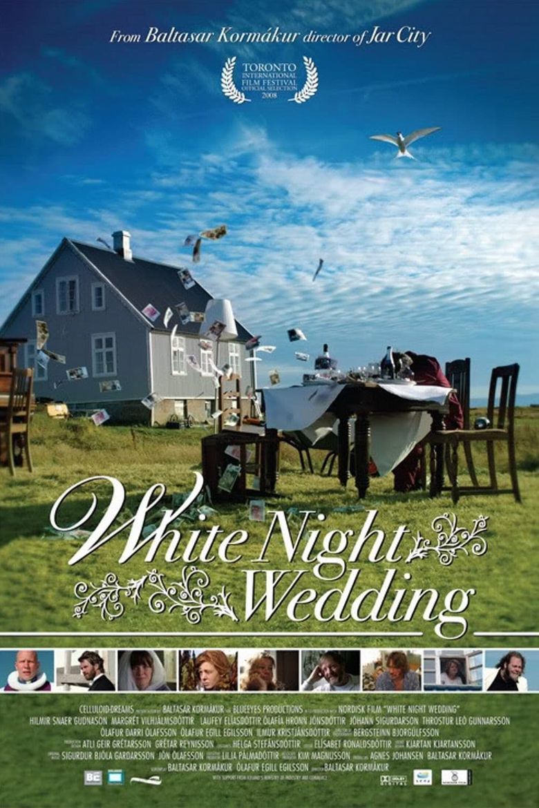 White Night Wedding Poster