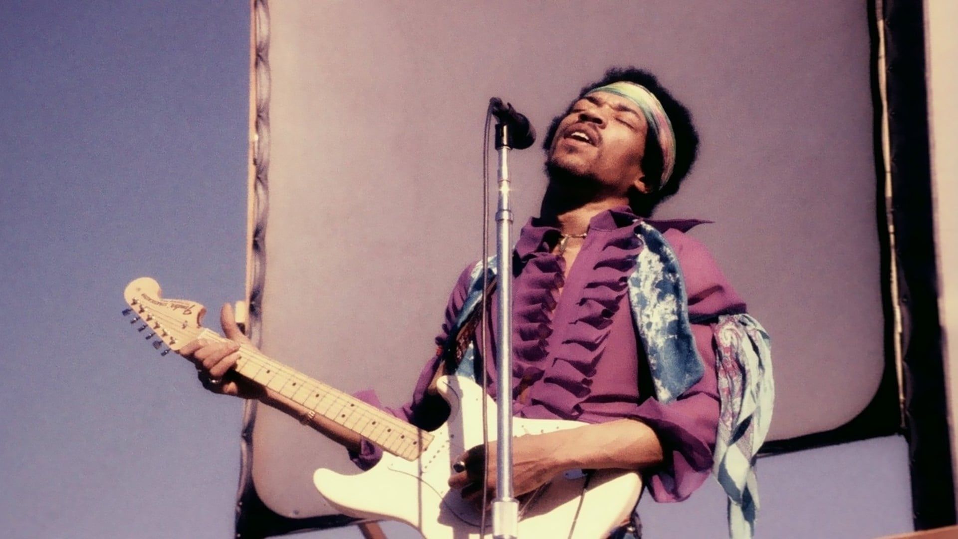Jimi Hendrix at the Isle of Wight Backdrop