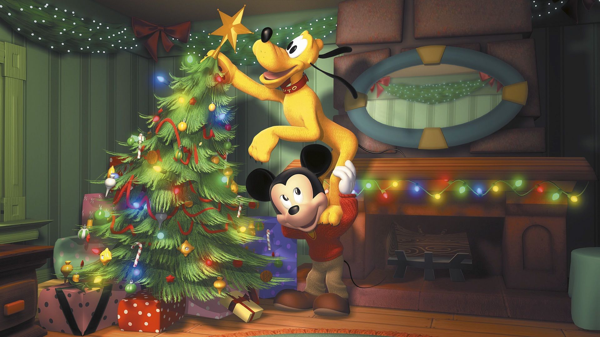 Mickey's Twice Upon a Christmas Backdrop
