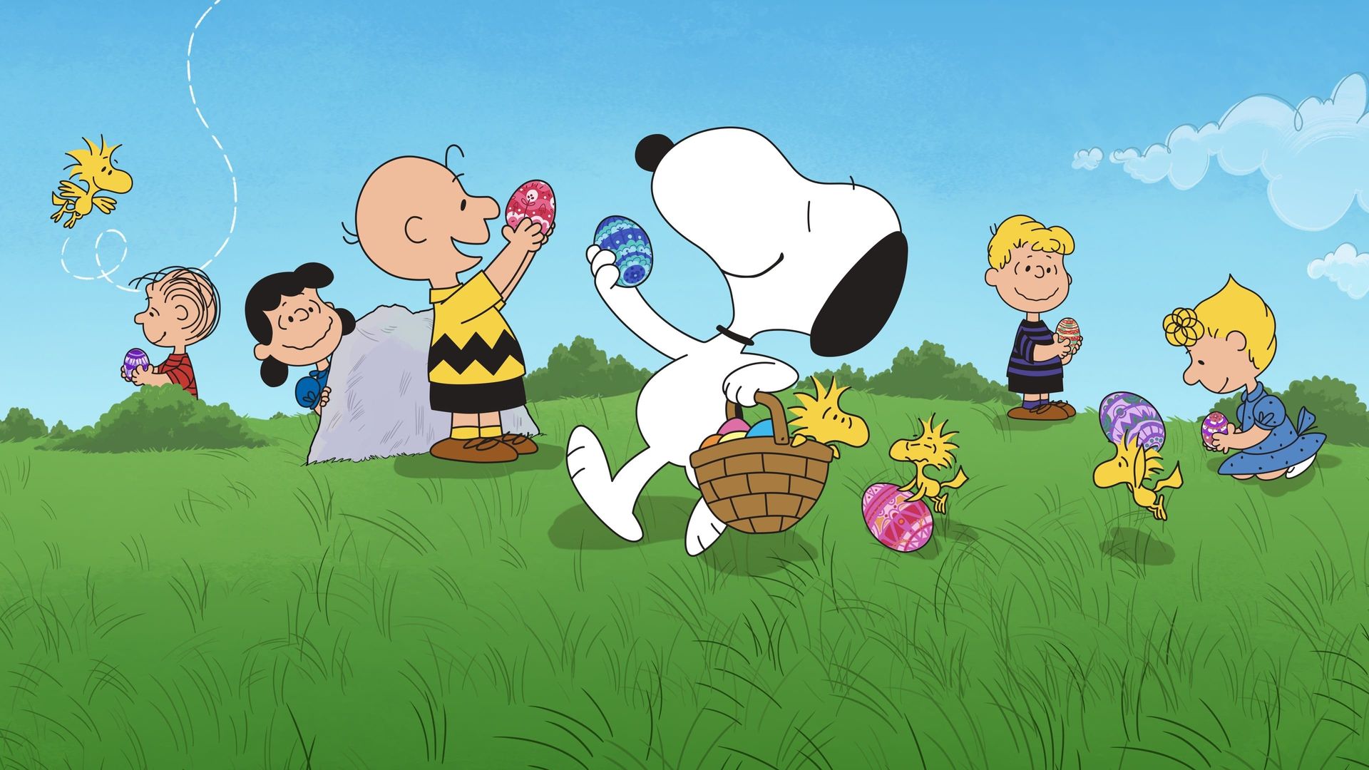 It's the Easter Beagle, Charlie Brown! Backdrop