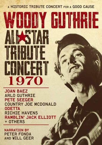  Woody Guthrie All-Star Tribute Concert 1970 Poster