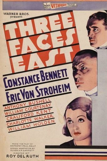  Three Faces East Poster