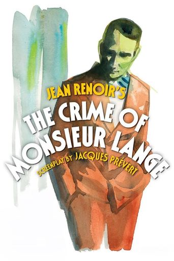  The Crime of Monsieur Lange Poster