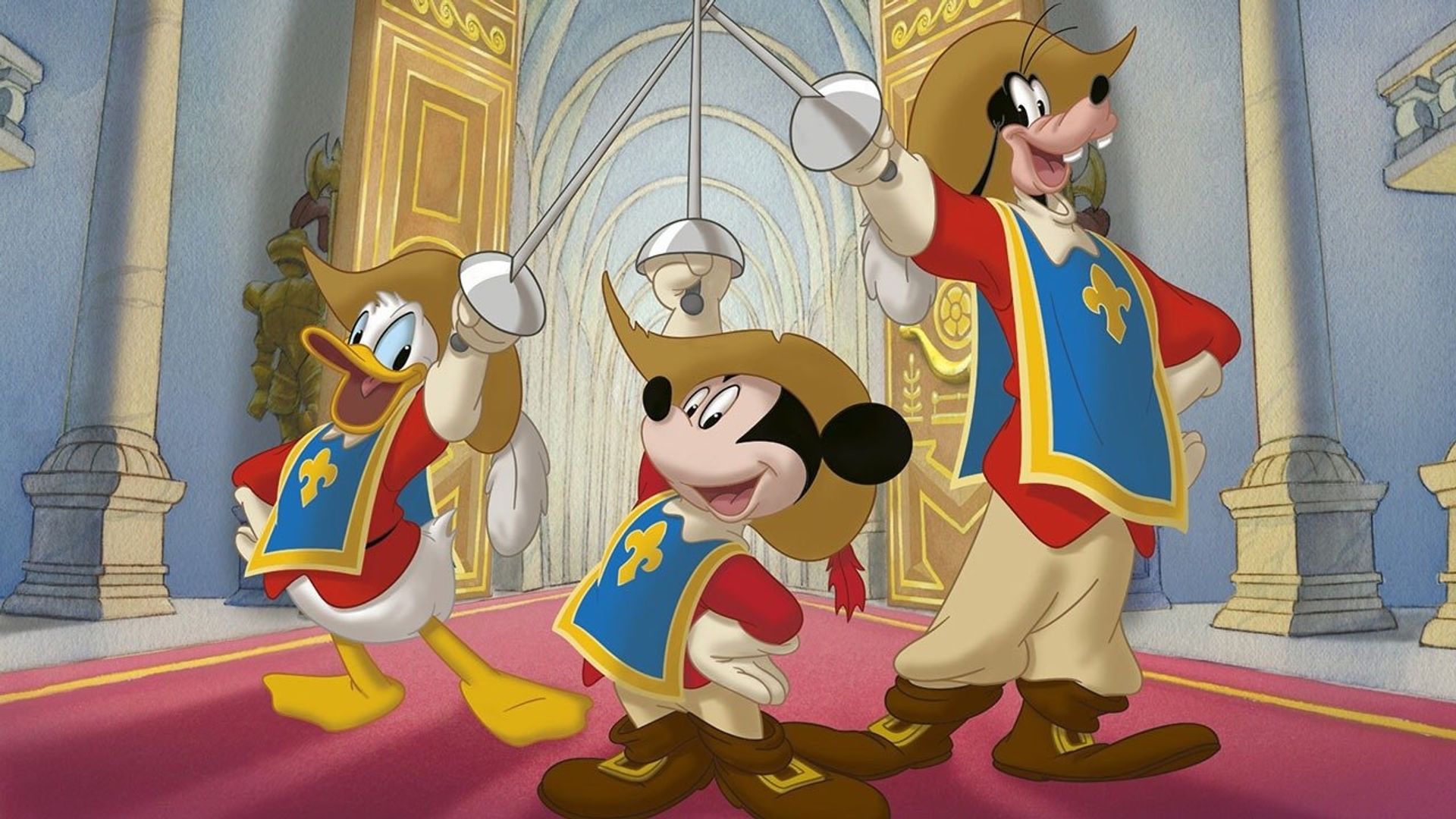 Mickey, Donald, Goofy: The Three Musketeers Backdrop