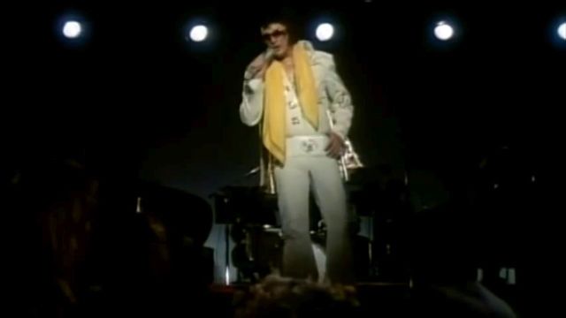 Elvis and the Beauty Queen Backdrop