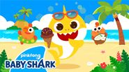  Baby Shark in Summer Time Poster