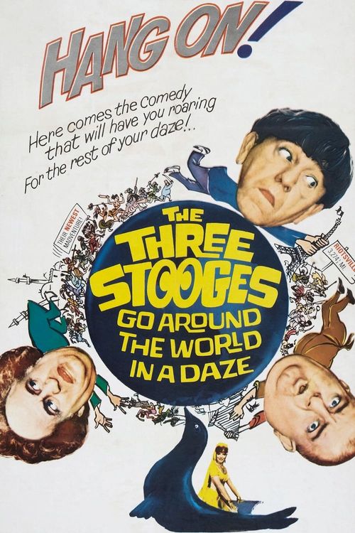 The Three Stooges Go Around the World in a Daze Poster