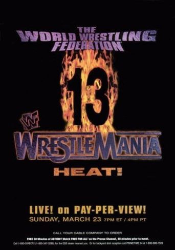  WWE WrestleMania 13 Poster