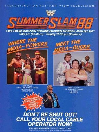  WWE SummerSlam 1988 Poster