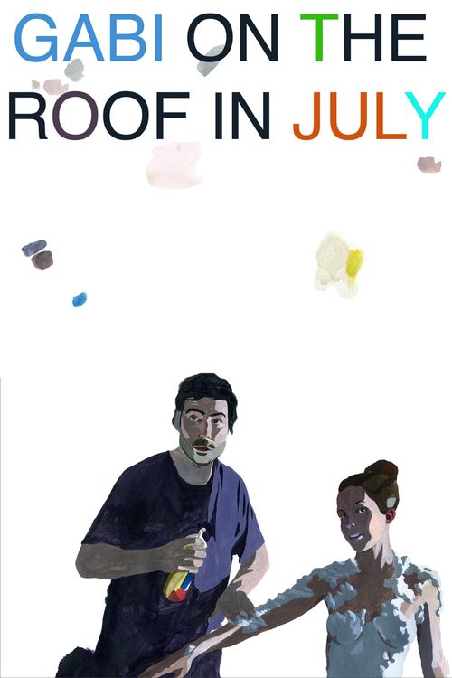 Gabi on the Roof in July Poster