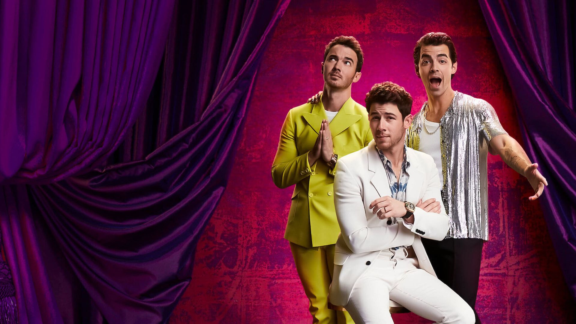 Jonas Brothers Family Roast Backdrop