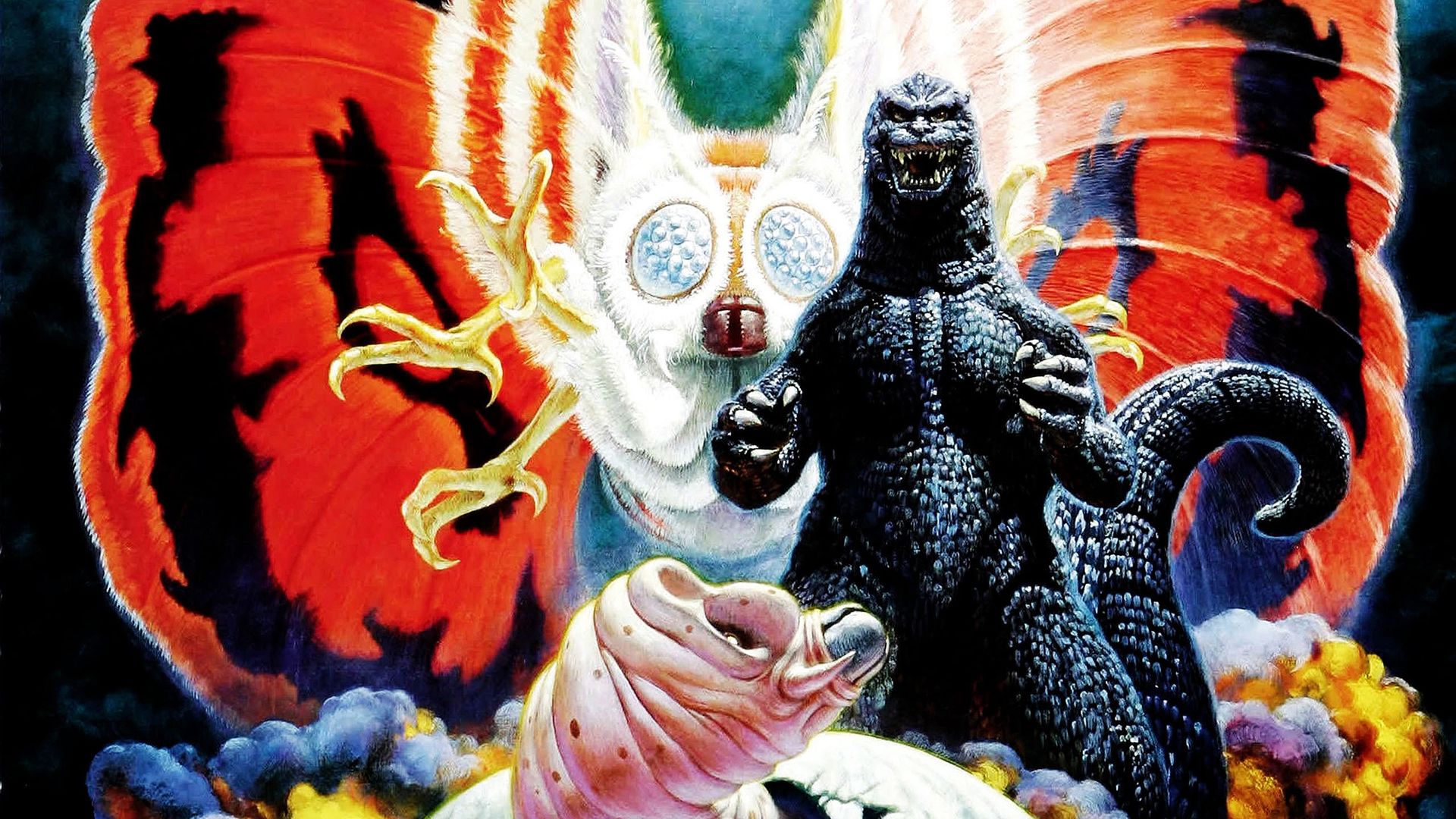 Godzilla and Mothra: The Battle for Earth Backdrop