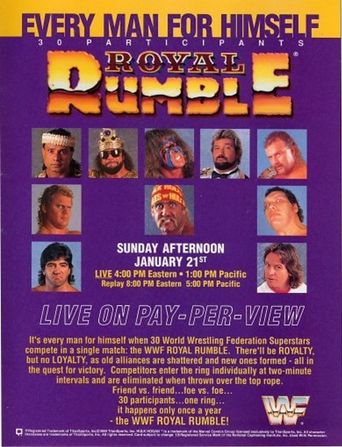  WWE Royal Rumble 1990 Poster
