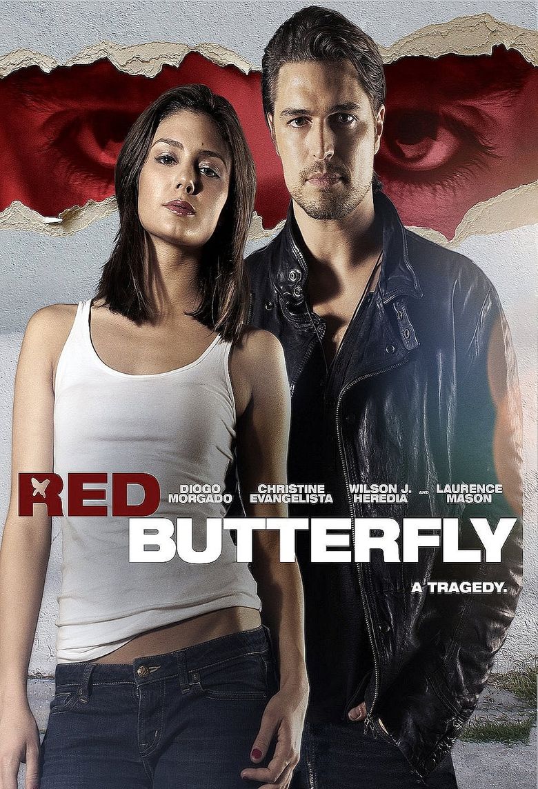 Red Butterfly Poster