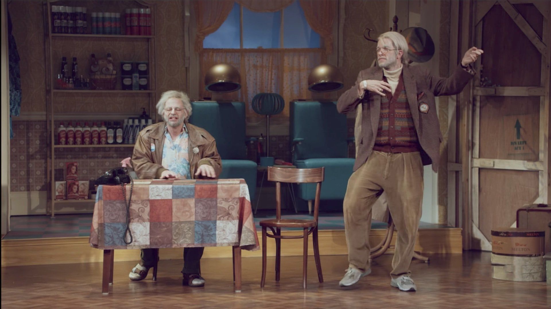 Nick Kroll & John Mulaney: Oh, Hello on Broadway Backdrop