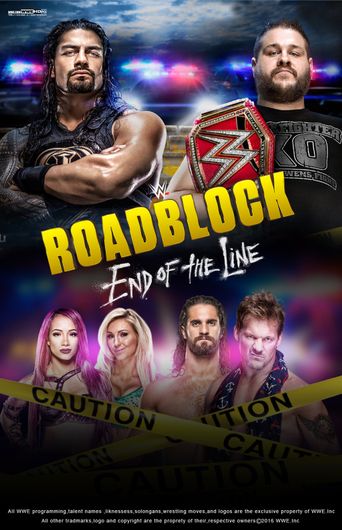  WWE Roadblock: End of the Line 2016 Poster