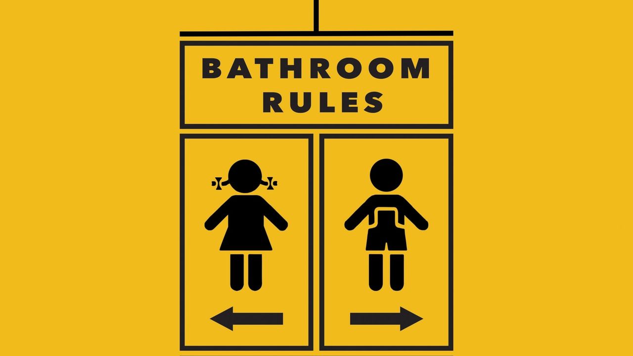 Bathroom Rules Backdrop
