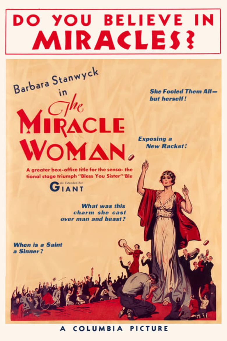 The Miracle Woman Poster