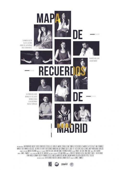 Map of Memories of Madrid Poster