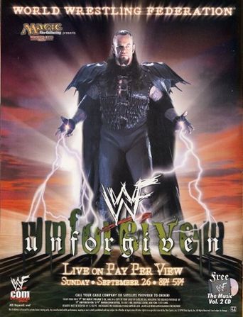  WWE Unforgiven 1999 Poster