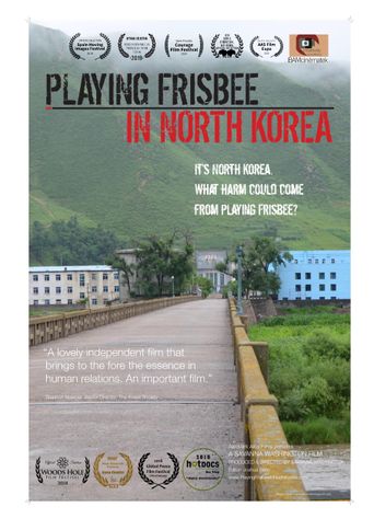 Playing Frisbee in North Korea Poster