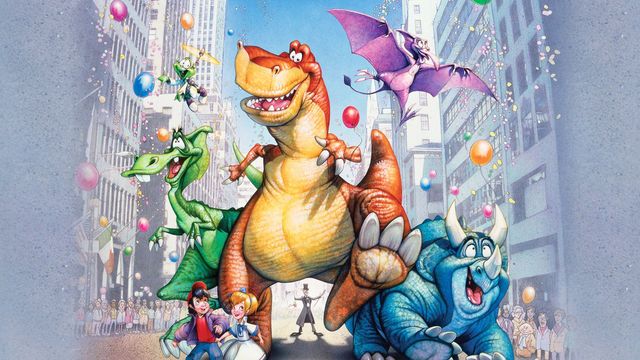 We're Back! A Dinosaur's Story Backdrop