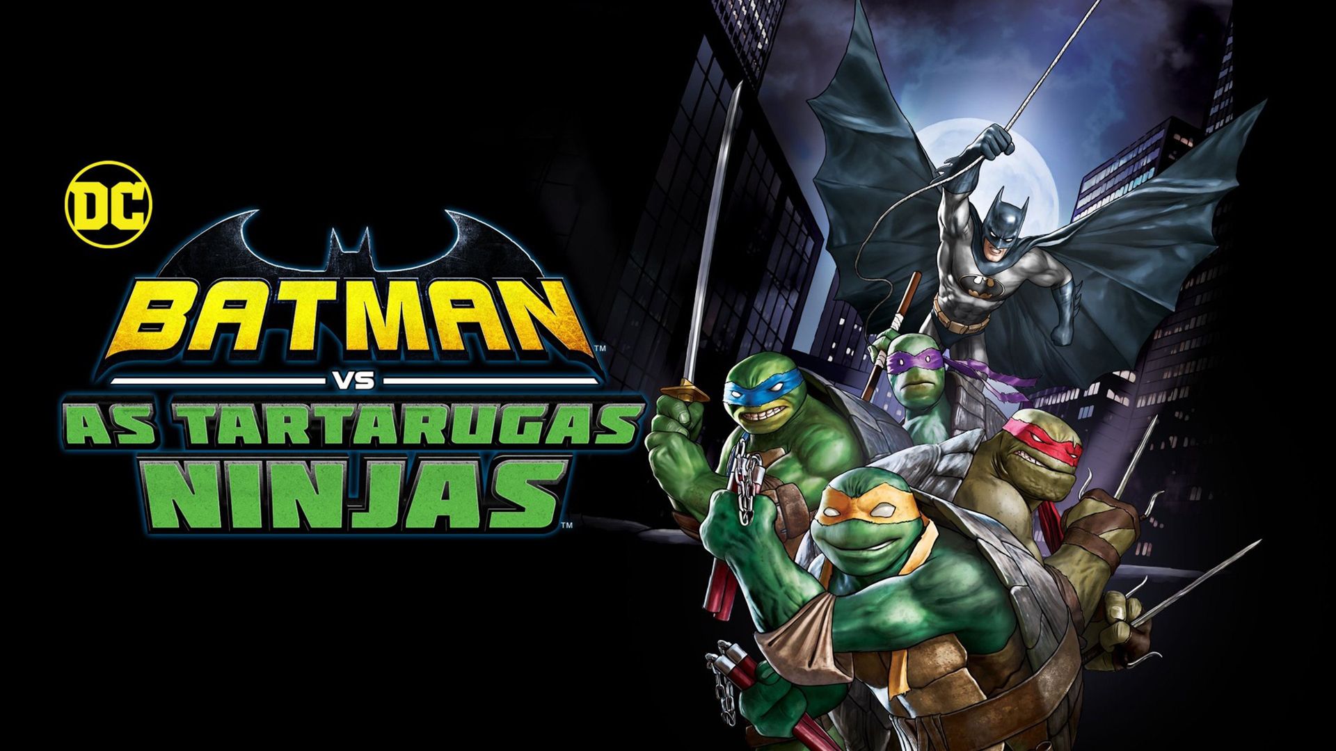 Batman vs Teenage Mutant Ninja Turtles Backdrop