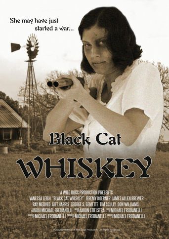  Black Cat Whiskey Poster