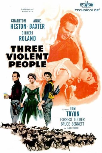  Three Violent People Poster
