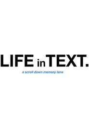  Life in Text. Poster
