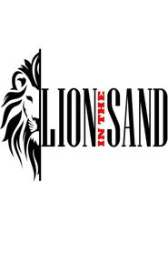  Lion in the sand Poster