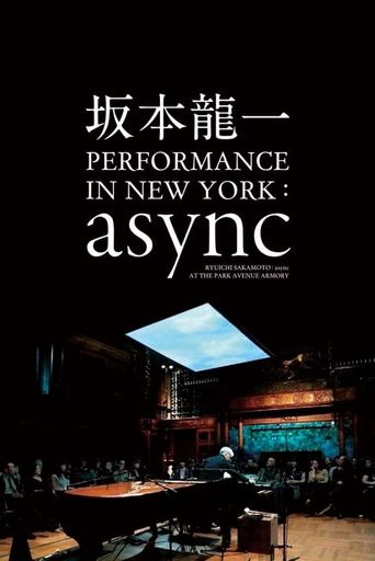  Ryuichi Sakamoto: async Live at the Park Avenue Armory Poster